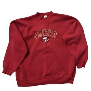 Vintage 90s Competitor Sport San Francisco 49ers Pullover Men's XL Red Crewneck